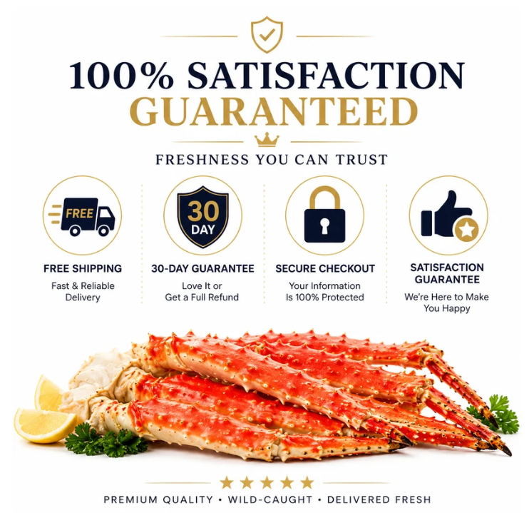 Premium Wild-Caught Alaskan King Crab Legs-Jumbo Size, Flash Frozen for Freshness