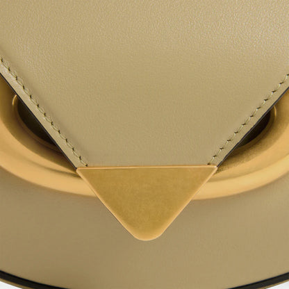 Light Khaki Mini Saddle Magnetic Crossbody Shoulder Bag